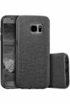 S7 EDGE - TPU Gel Back Case Glitter Black (OEM)